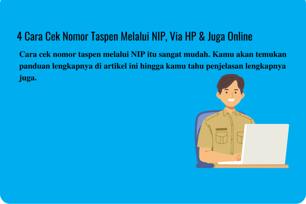 Cara cek nomor taspen melalui NIP