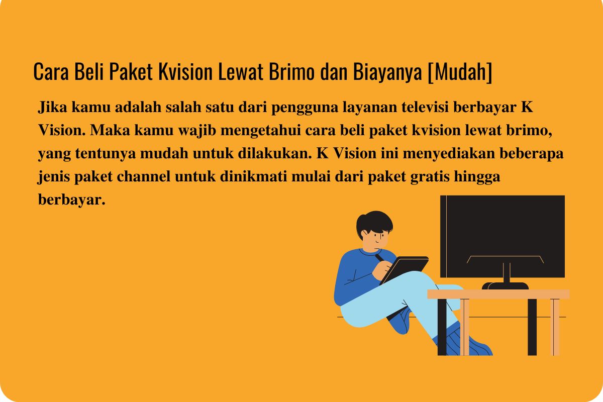Cara Beli Paket Kvision Lewat Brimo dan Biayanya