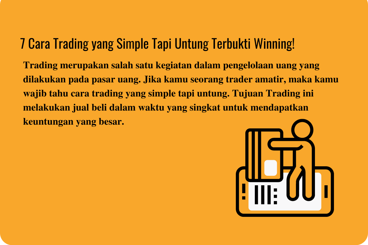 Cara Trading yang Simple Tapi Untung