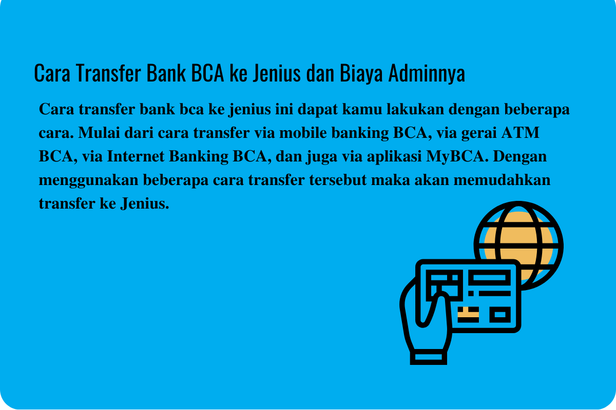 Cara transfer bank bca ke jenius