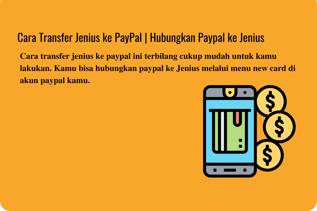 Cara transfer jenius ke paypal
