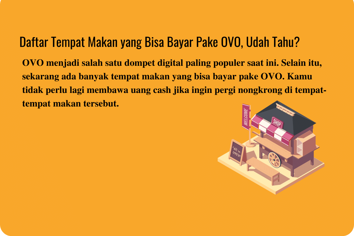 Daftar Tempat Makan yang Bisa Bayar Pake OVO
