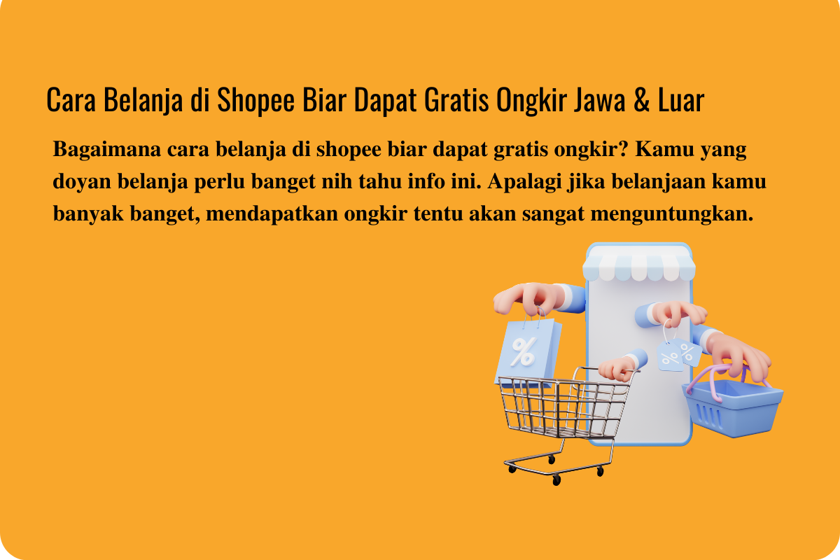 cara belanja di shopee biar dapat gratis ongkir