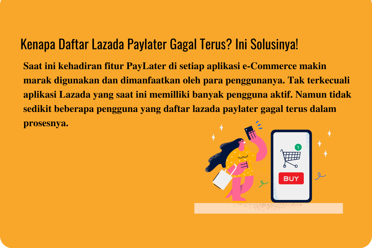daftar lazada paylater gagal terus